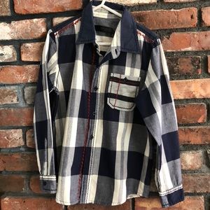 Boy’s dress shirt with accent stitching